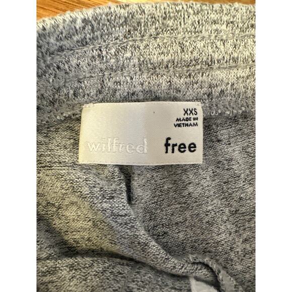 WIlfred Free Lounge Gym Shorts Gray w White Trim Womens XXS - Picture 3 of 5